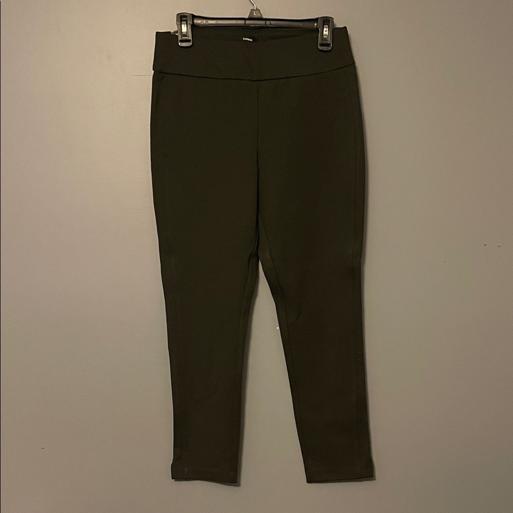 NWT Express Hunter Green High-Waisted Ankle Dress Pants
